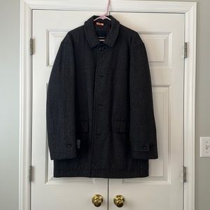 Men’s Charcoal Peacoat